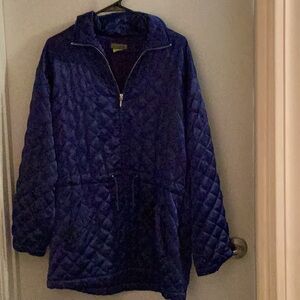 Esprit Blue Puffer Jacket with Quilted Design Size Medium